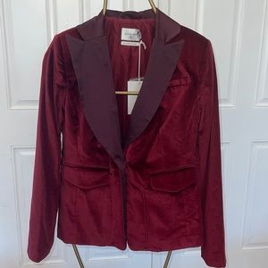 NWT ALTUZARRA velvet blazer M and pants sz 4